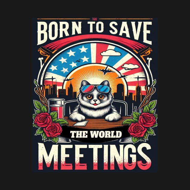 Born to Save the World, Stuck in Meetings by fantastic-designs