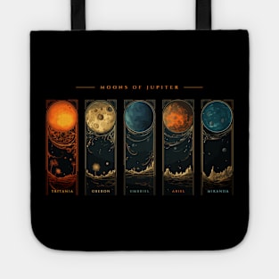 Jupiter Moons, Space Exploration Cosmos Planet Art Tote