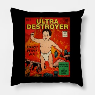 Ultra-Destroyer Retro Baby Child Pillow