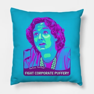 Katie Porter Portrait and Quote Pillow