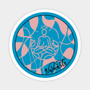 NAMASTE YOGA ABSTRAT LOTUS FLOWER Magnet