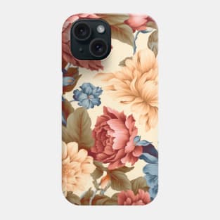 1. Vintage Retro Floral Pattern Artdeco Abstract Delicate Elegance Aesthetic Flowers Spring Phone Case