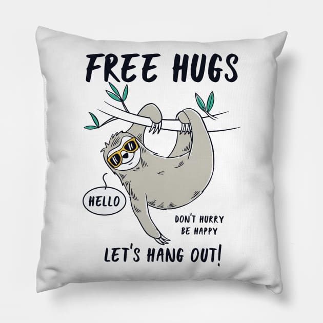 Free Hugs Pillow by Mako Design 