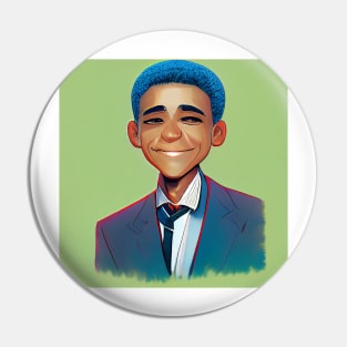 Barack Obama | President of the United States | Anime style Pin