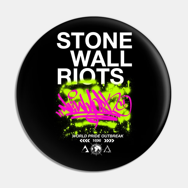 Team Rainbow LGBT Stonewall Outbrek Pin by teamrainbowstore