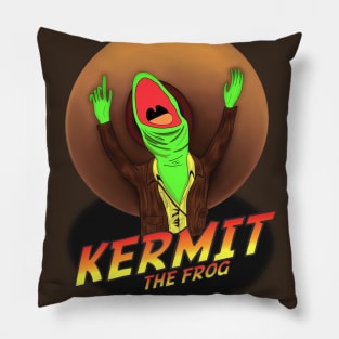 The Muppets Kermit the Frog in Raiders of the Lost Ark Pillow