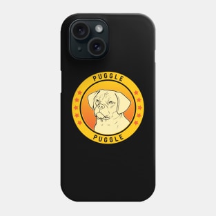 Puggle Dog Portrait Phone Case