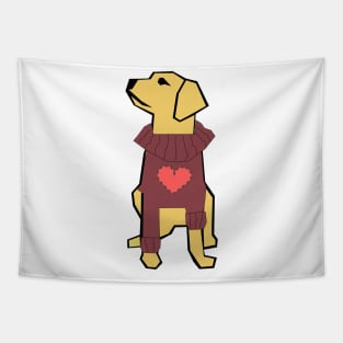 Valentines Dog Tapestry