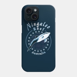 Swimming with dolphins at Ningaloo Reef, Australia Phone Case