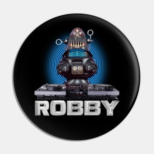 ROBBY the ROBOT : Hip-Hop DJ Turntables Pin