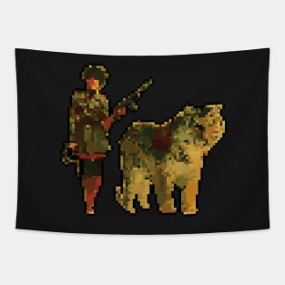 Rusviet Union Pixel Design - Board Game Inspired Graphic - Tabletop Gaming Tapestry