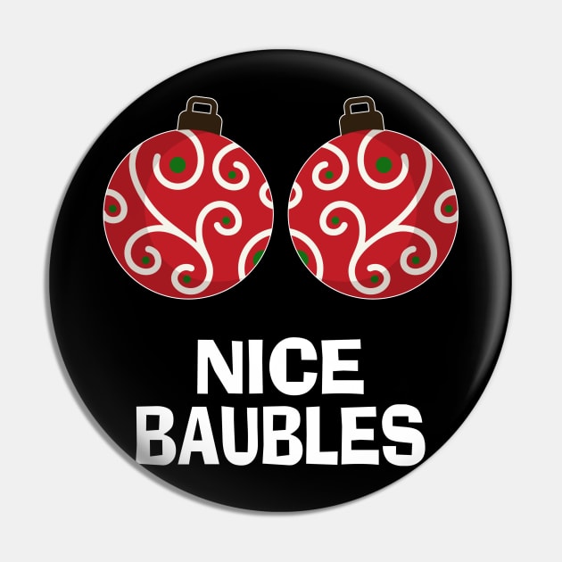 Sexy Christmas Gift Women Baubles Boobs Pin by PomegranatePower