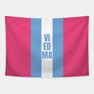 Viedma in Argentina Flag Colors Vertical Tapestry