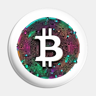 Bitcoin colorful Pin