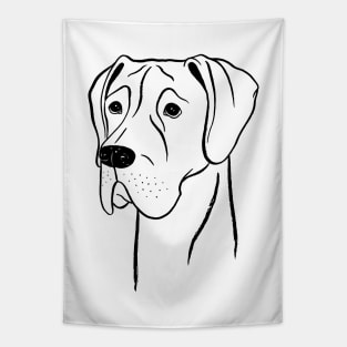 Great Dane (Black and White) Tapestry