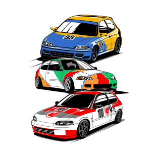 Honda Civic EG Triple Threat T-Shirt