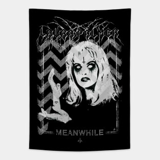 Laura Palmer is Dead, Black Metal, Retro, Vintage Tshirt, Meanwhile, Horror Tshirt, Halloween Sweatshirt, Grunge Distressed Design, Black and white sticker Tapestry