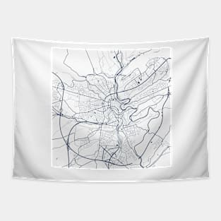 Kopie von Kopie von Kopie von Kopie von Kopie von Kopie von Kopie von Kopie von Kopie von Kopie von Kopie von Lisbon map city map poster - modern gift with city map in dark blue Tapestry