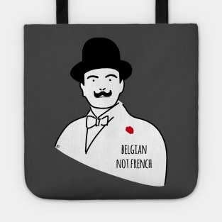 Poirot Agatha Christie Belgian not french Tote