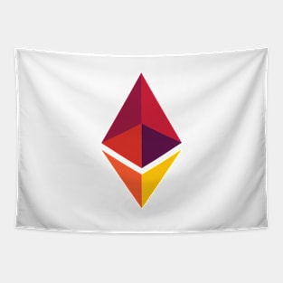 Ethereum Logo Colorful Tapestry