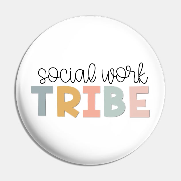 Social Work Tribe Muted Pastels Pin by broadwaygurl18