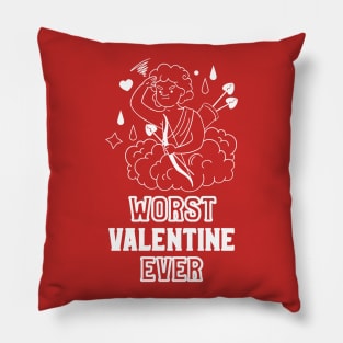 Worst Valentine Ever Cupid Pillow