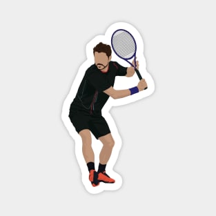 Best tennis backhand illustration Magnet