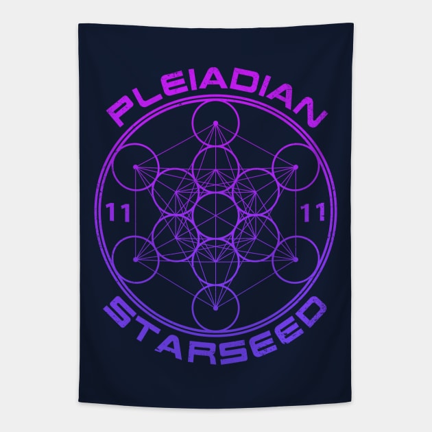 Pleiadian Starseed Sacred Geometry Tapestry by rycotokyo81