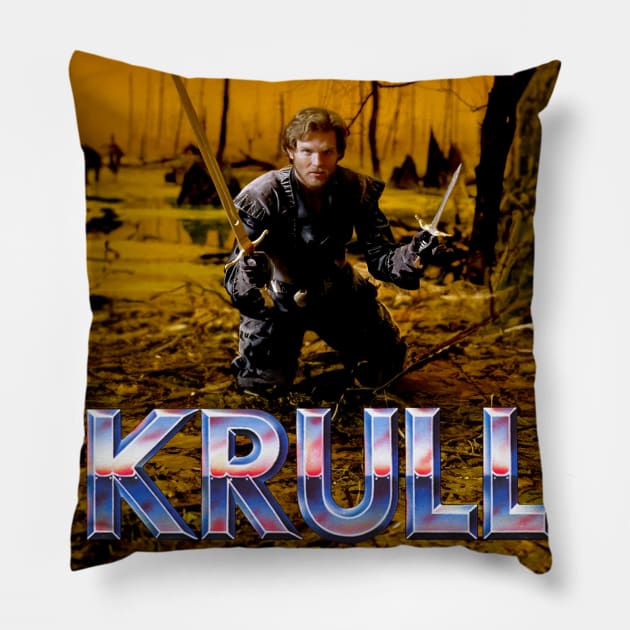 HERO OF KRULL Pillow by CrazyPencilComics