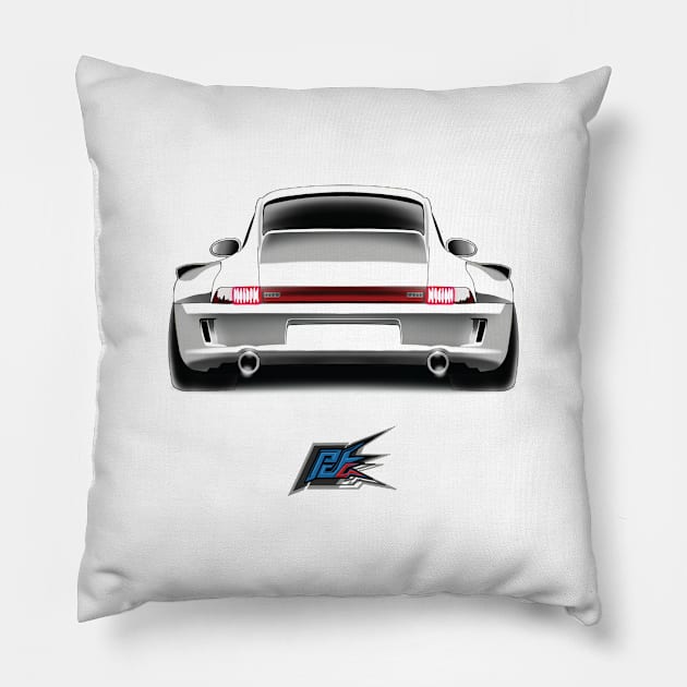 porsche 911 rwb Pillow by naquash