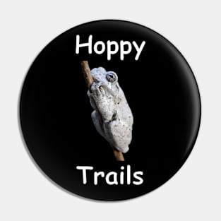 "Hoppy Trails" Gray Tree Frog Pin