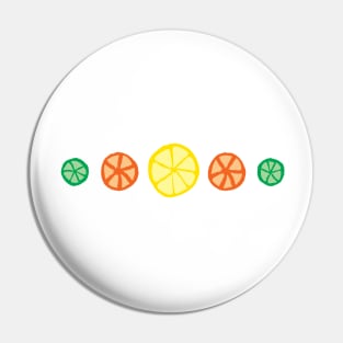 Lemon, Lime, and Orange Slices Pin