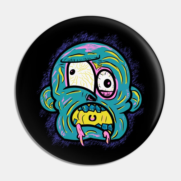 The Drooler Pin by RG Illustration