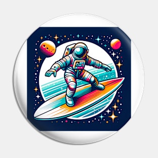 The Surfer Astronaut Pin