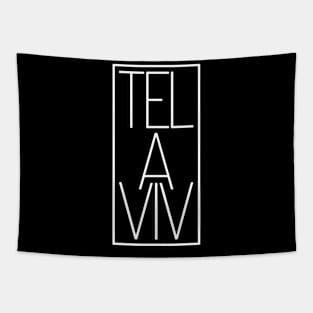 Tel Aviv Jaffa Israel Bauhaus Style Traveler Nightlife Gift Tapestry