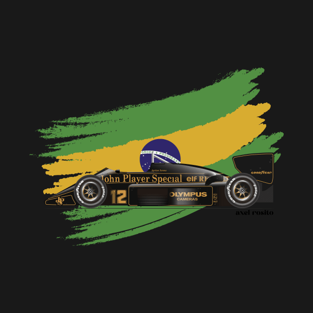 Ayrton Senna's Lotus 97T Formula 1 racecar by @axelrosito by Burro Wheel