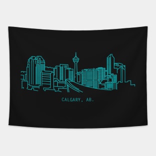 Early 2000's Calgary skyline. Tapestry