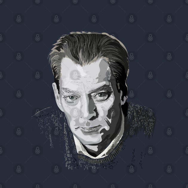 Portrait of Paul Auster by Slownessi