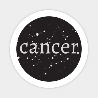 Cancer Zodiac Sign Star Circle Magnet