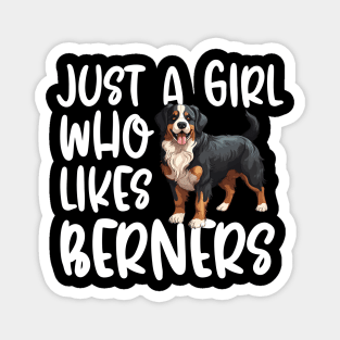 Just A Girl Who Likes Berners Magnet