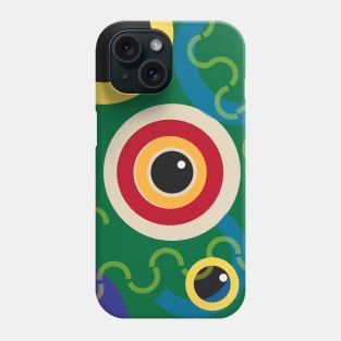 Abstract Eyeballs Mid Century Modern Phone Case