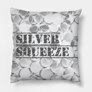 Silver Squeeze Coins Pillow