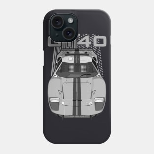 Ford GT40-silver Phone Case