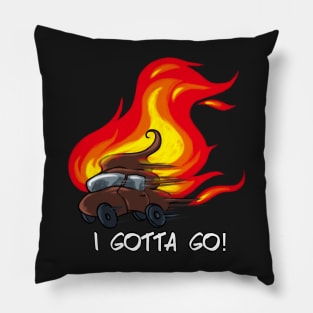 Flaming Carpoo Pillow