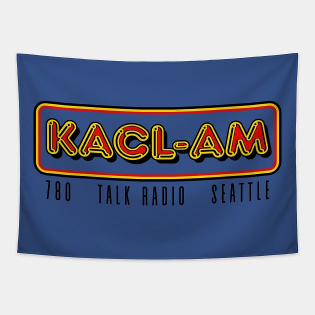 KACL 780 Seattle - Original Retro Fan Design Tapestry by DankFutura