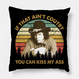 Vintage Allan Retro 70s Fan Design Pillow