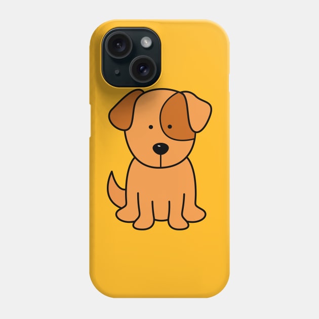 Puppy Cute Brown Baby Dog for Kids Men Women Phone Case by samshirts
