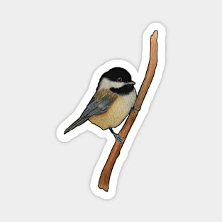 Watercolor Chickadee Tee Magnet