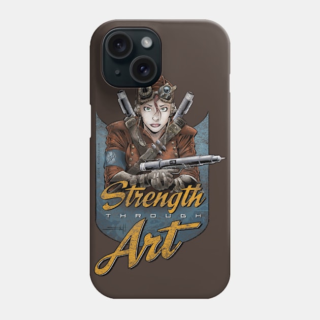 Strength Through Art - Steampunk Phone Case by FWBCreative