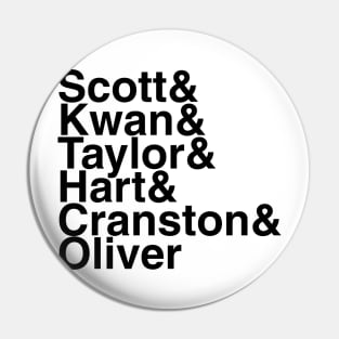 Power Rangers Helvetica List Pin